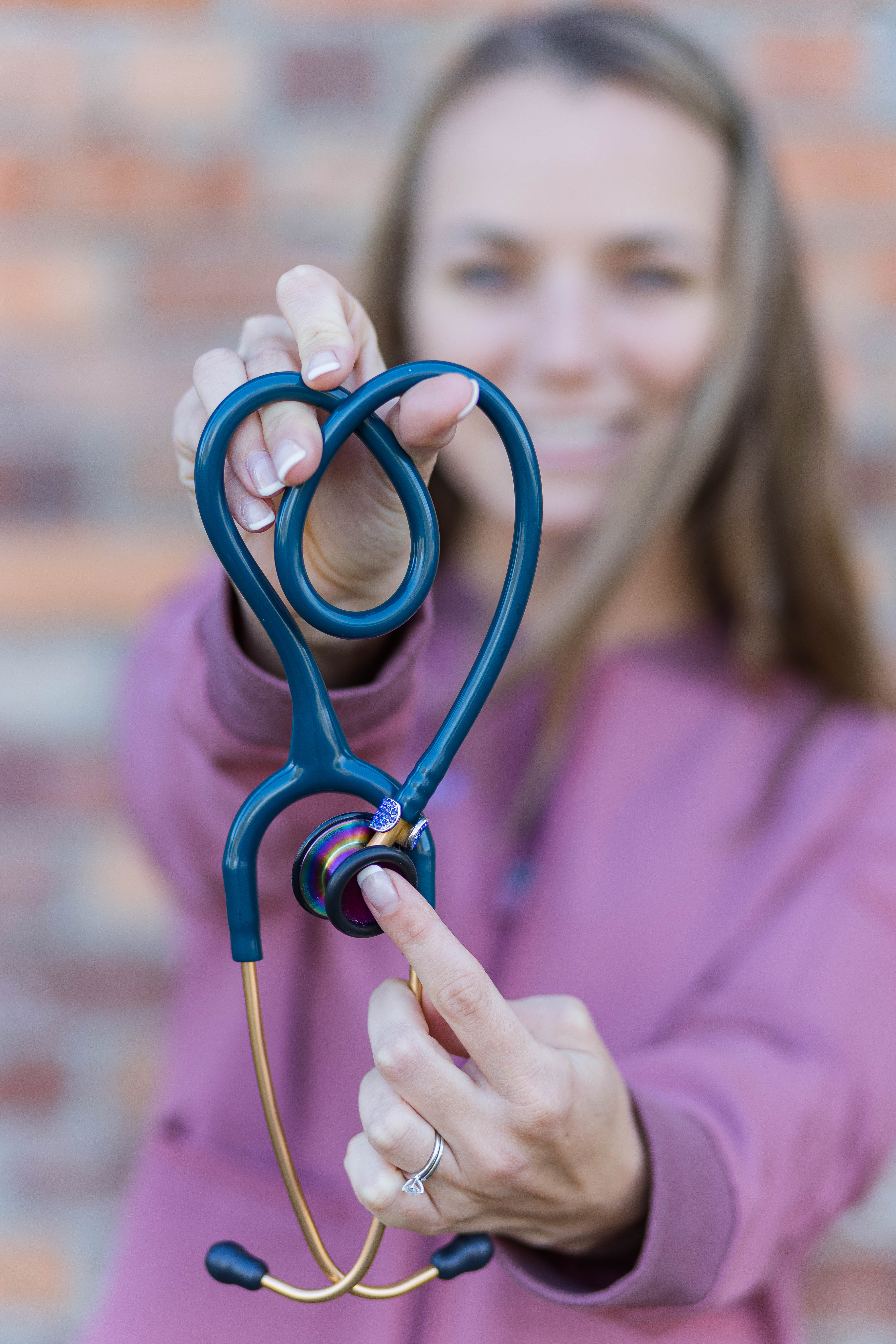 Heart-shaped stethoscope